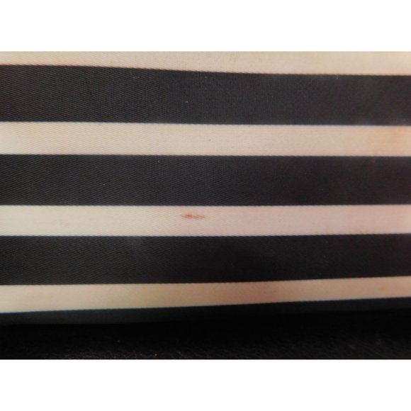 Kate Spade Black White Stripe Nylon Molly Backpack and Striped Wallet - Picture 6 of 15